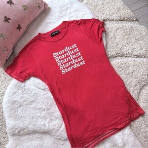 Reformation Red Stardust Tee M